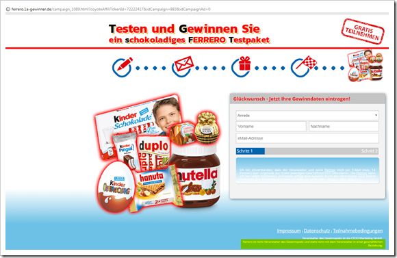 Screenshot Fake-Gewinnspiel Ferrero 3 JPG