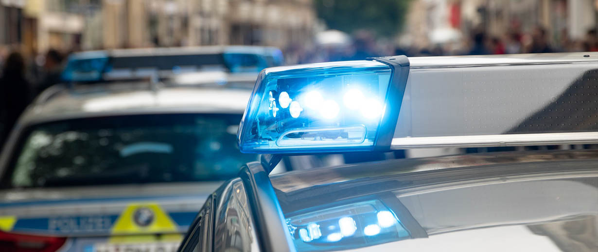 Polizei im Einsatz - Symbolbild