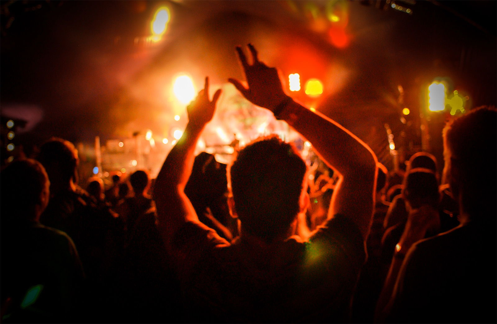 Publikum bei einem Rock Konzert