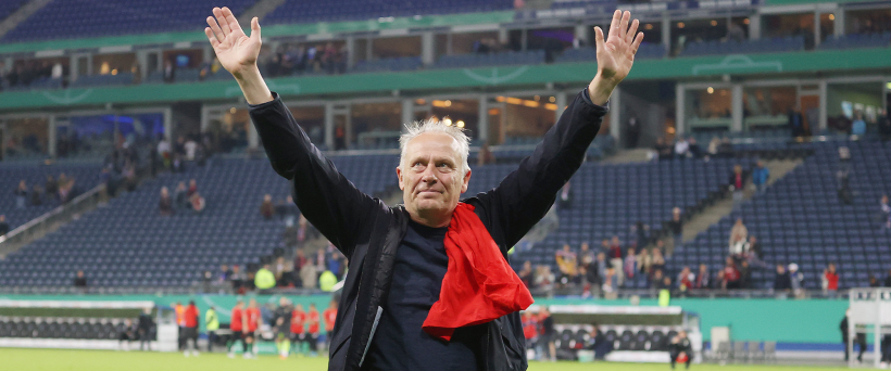 Christian Streich jubelt