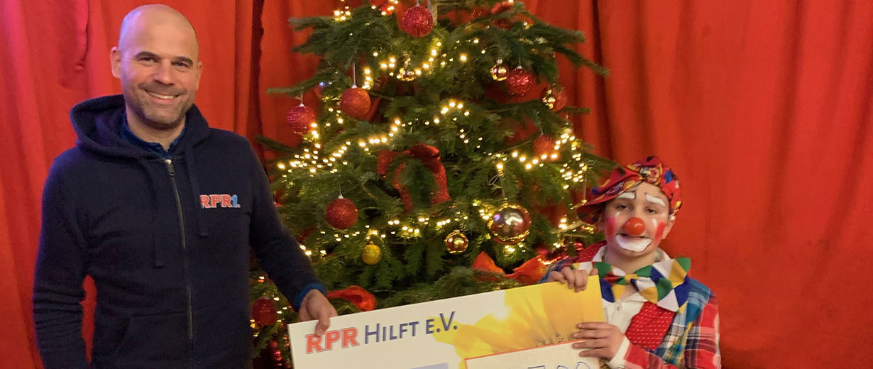 Spendenübergabe Artisten, Clowns