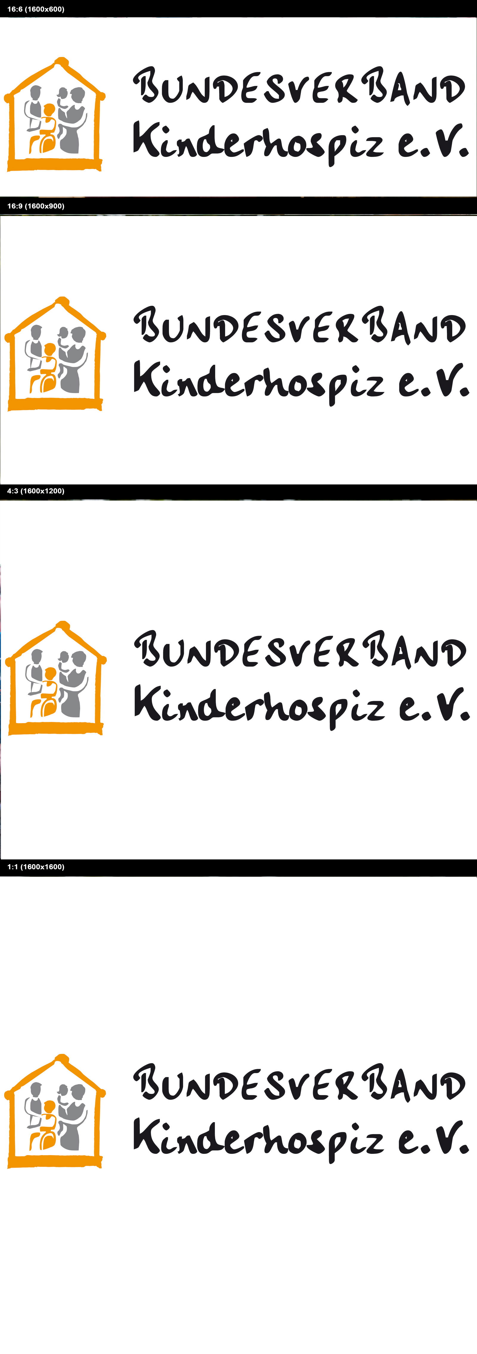 Logo Bundesverband Kinderhospiz e. V. - Haus mit Familie drin und Schriftzug