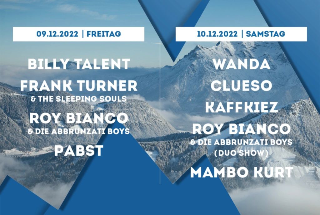 Bergfestival 2022 Timetable
