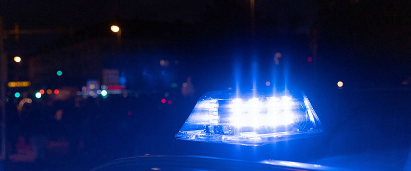 Blaulicht eines Polizeiwagens