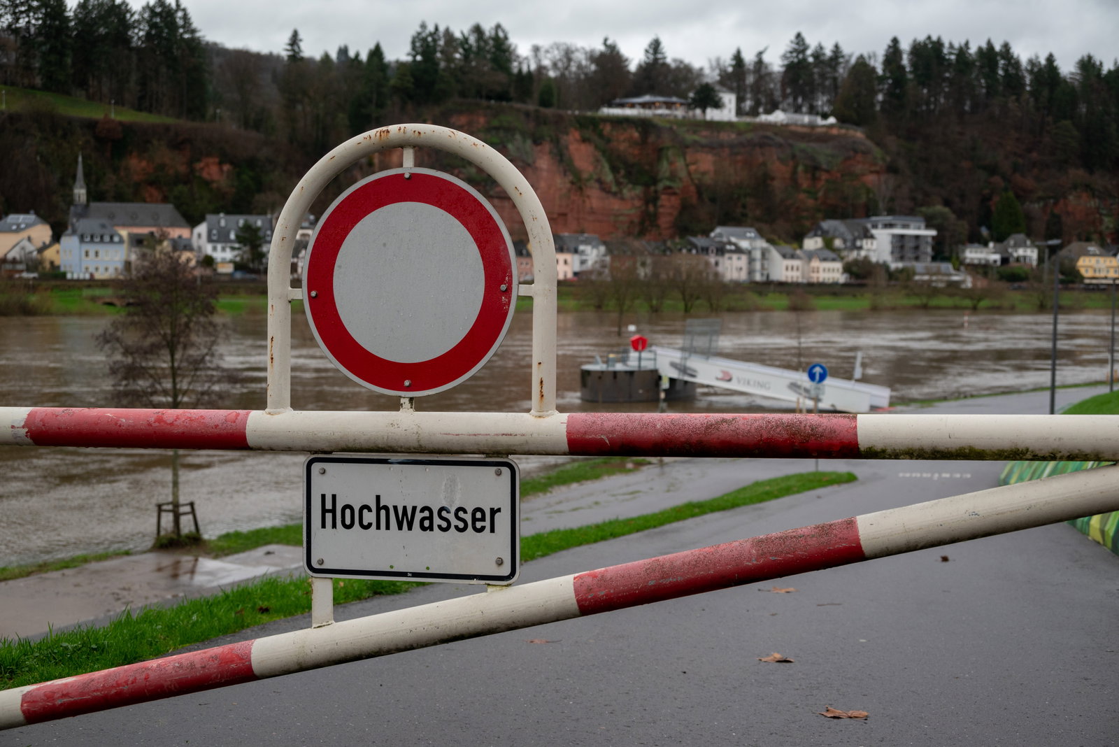 Hochwasser Trier Mosel Wasser