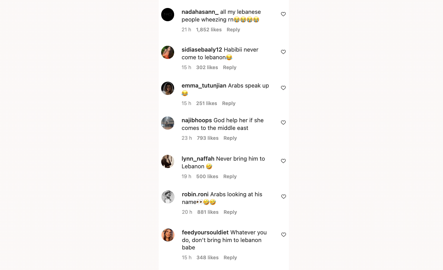 Kylie Jenner - Instagram Kommentarfeld