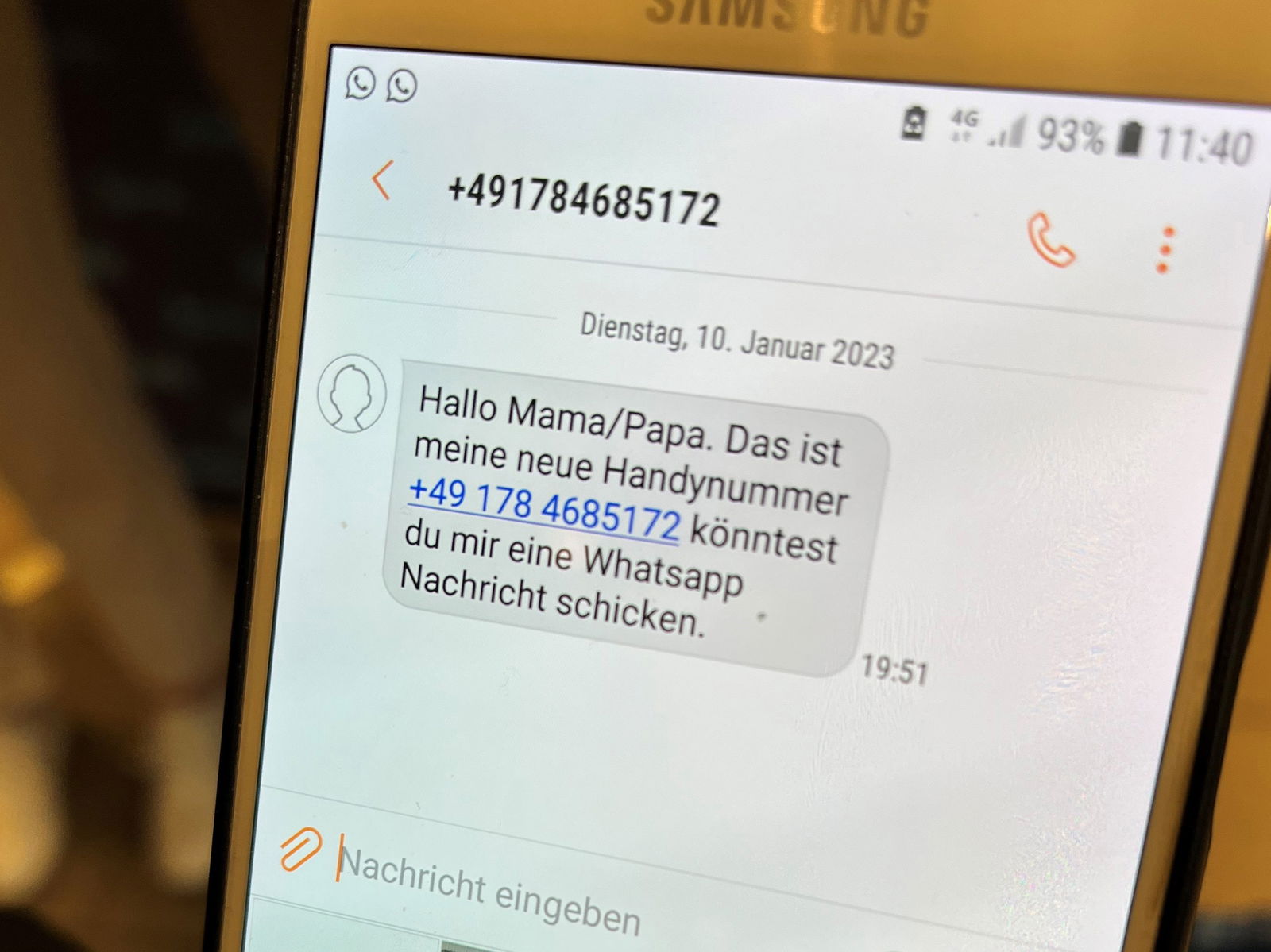 WhatsApp-Betrug