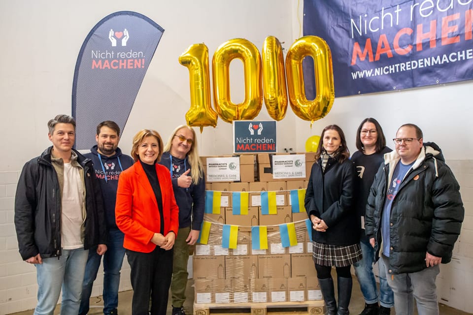 1000 Paletten für die Ukraine