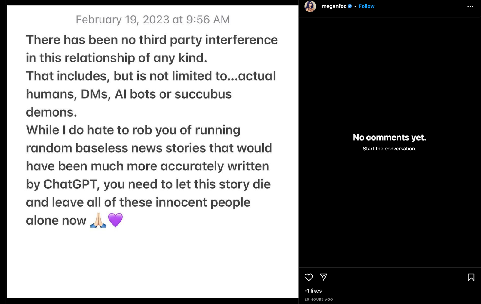 Megan Fox - Instagram