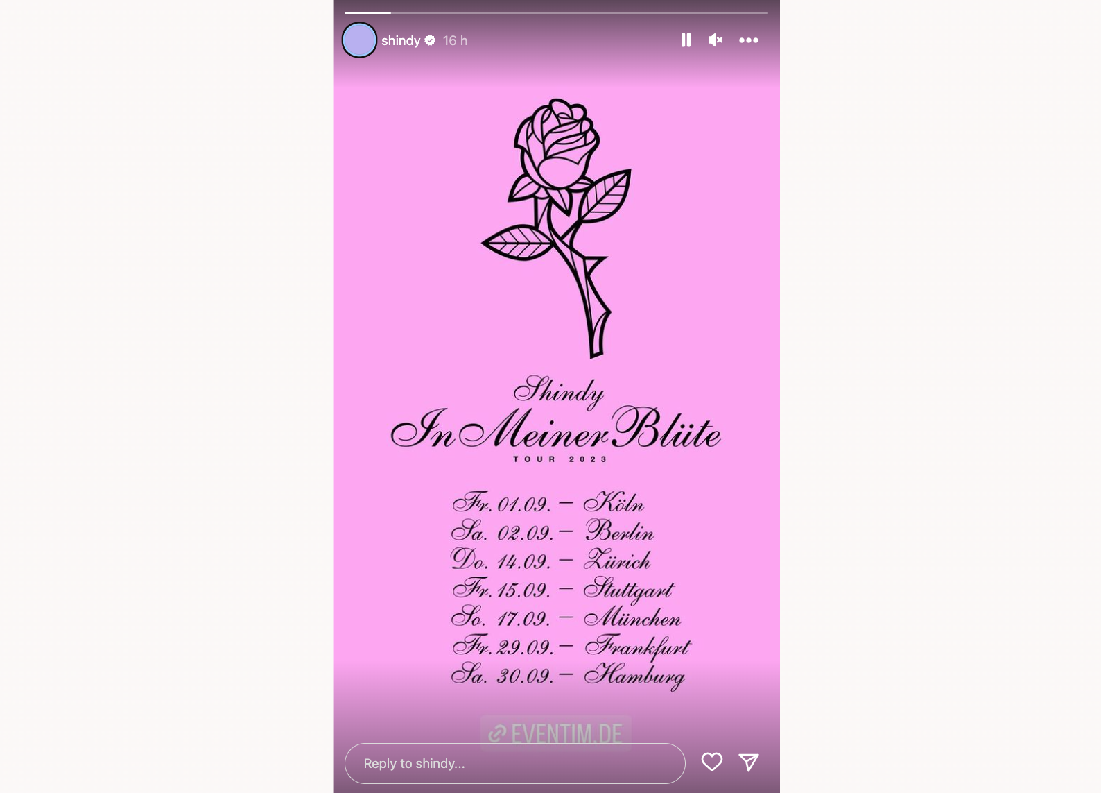 Shindy - In meiner Blüte - Tour