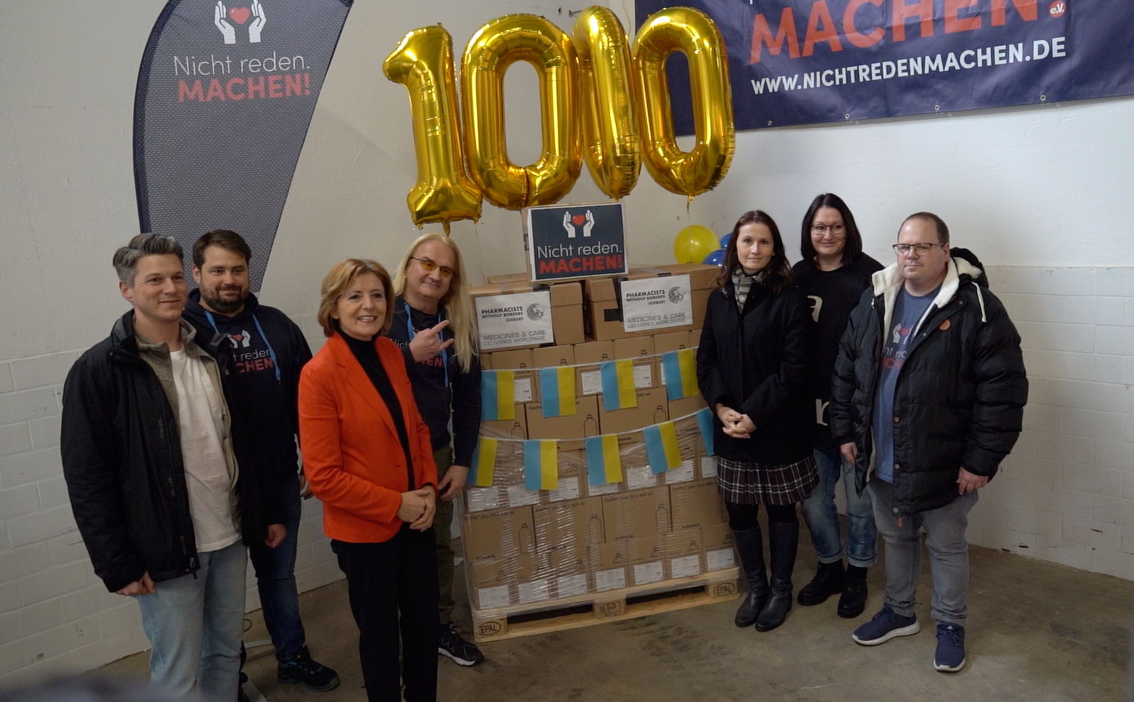 1000 Paletten für die Ukraine