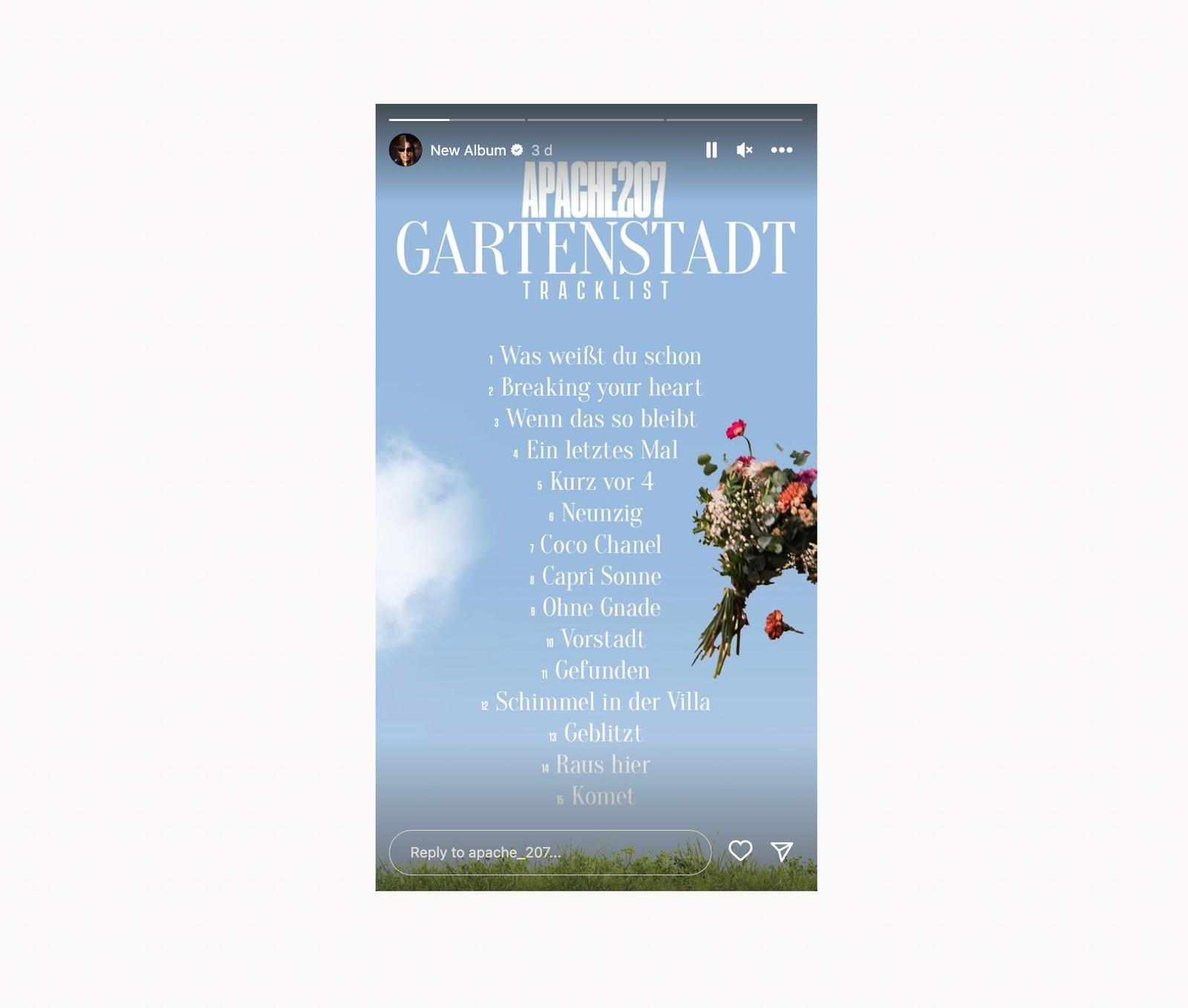 gartenstadt tracklist apache 207