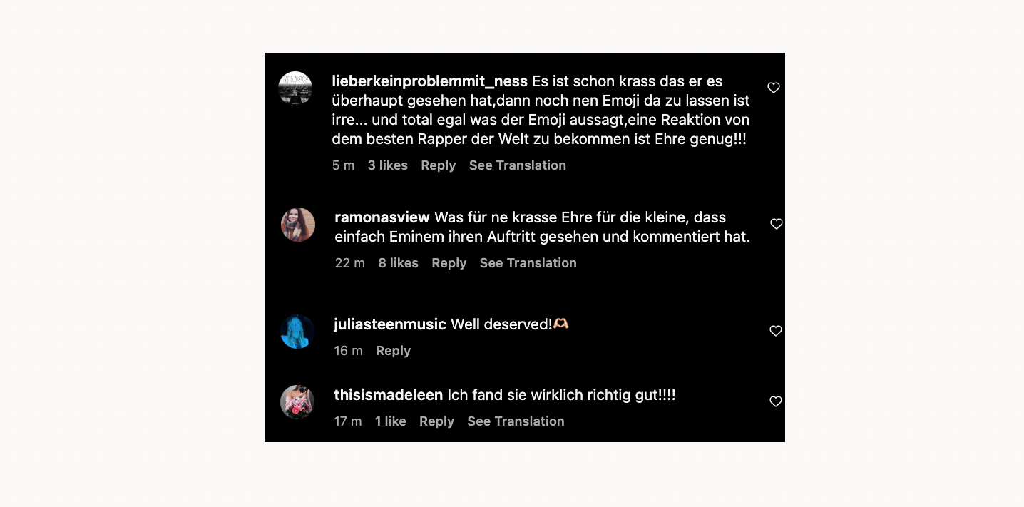 Universal Music Kommentarfeld - Eminem