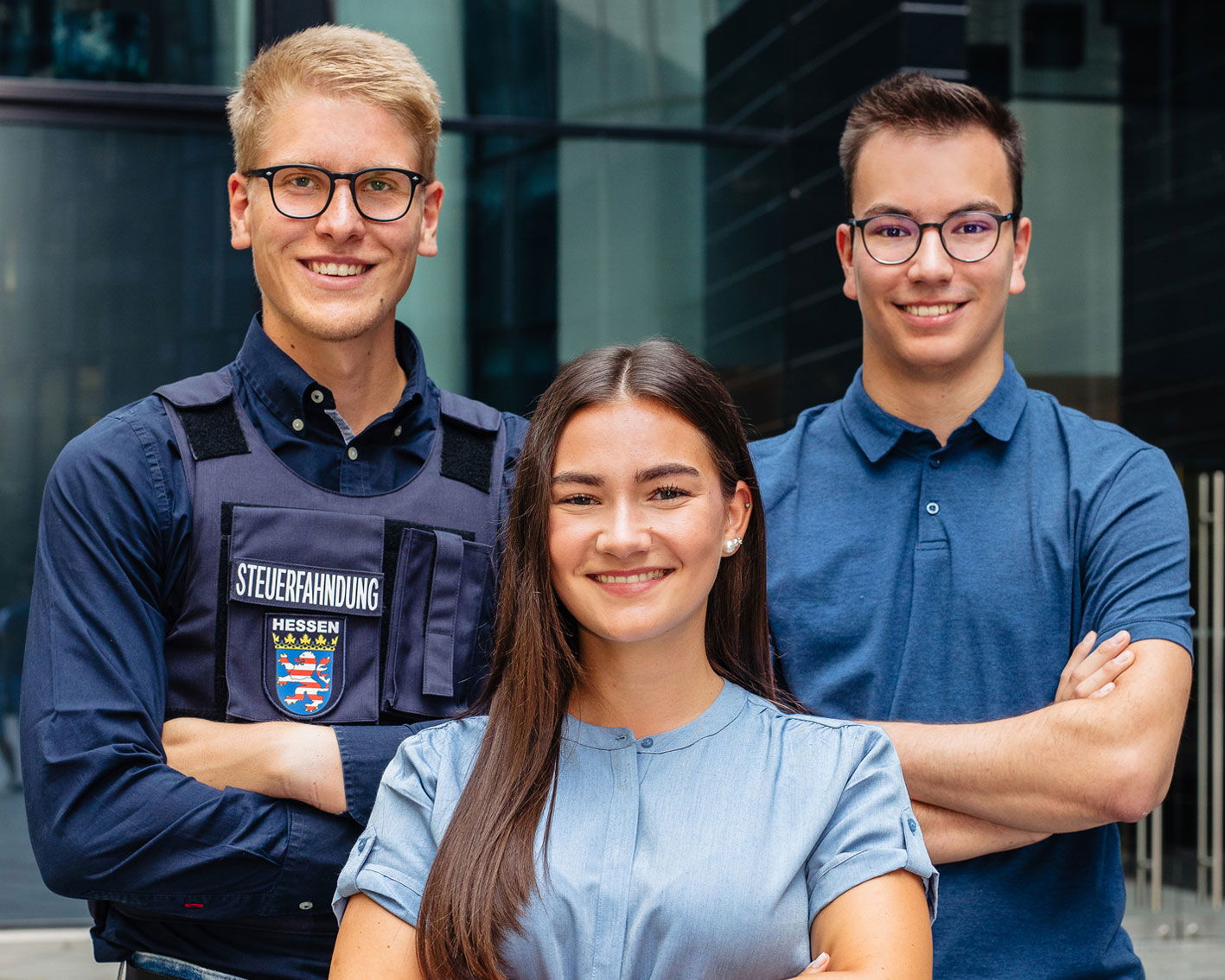 Drei Student*innen Hessische Finanzverwaltung