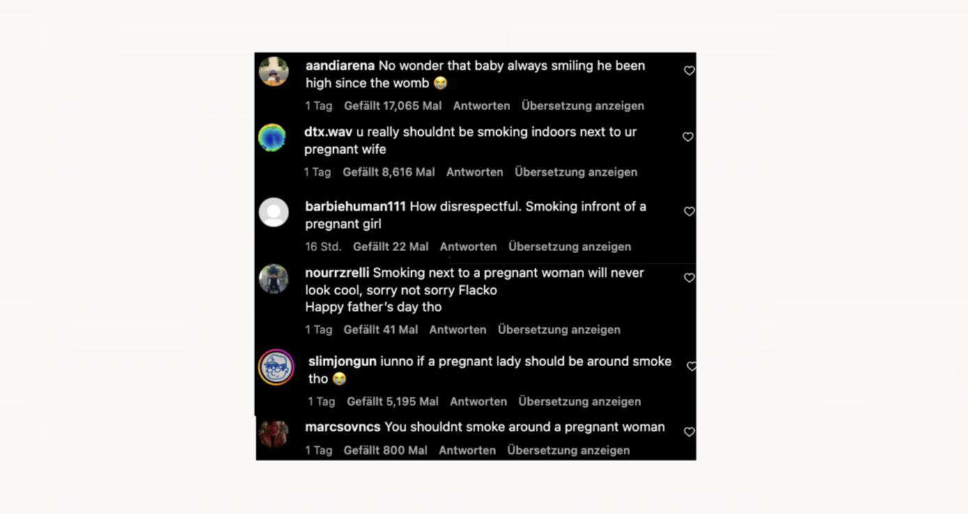 A$AP Rocky - Joint Kommentare Instagram