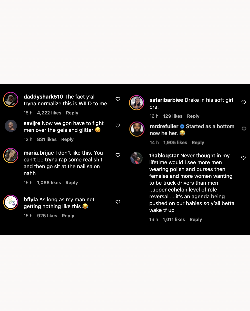 Drake - Nägel Kommentarfeld