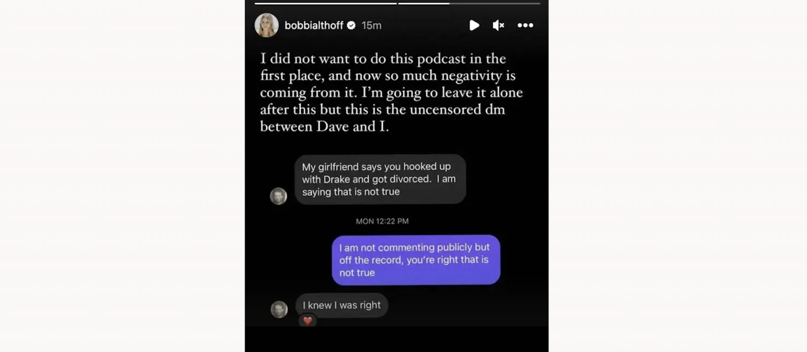 Bobbi Althoff x Drake