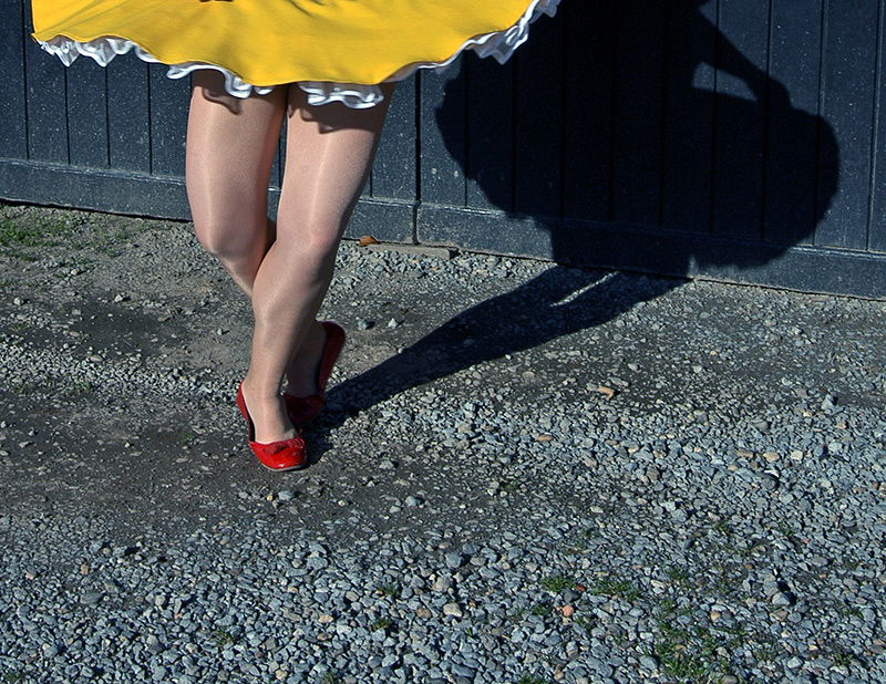 frau auf der straße