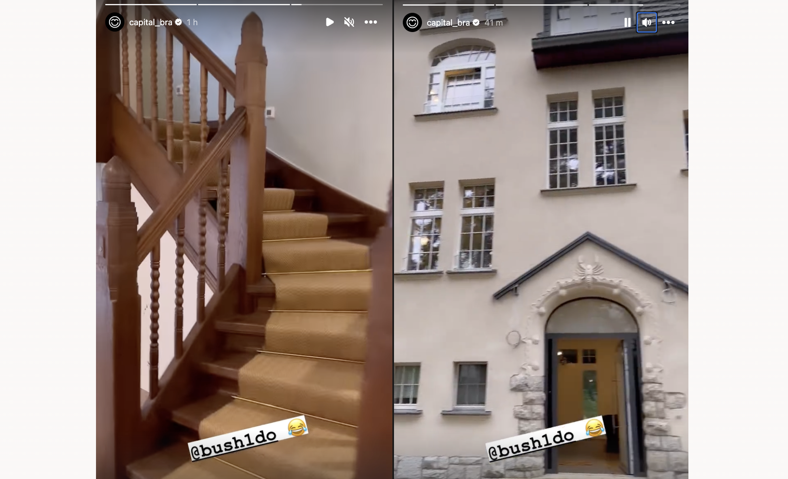 Capital Bra - Instagram Story Bushido Haus