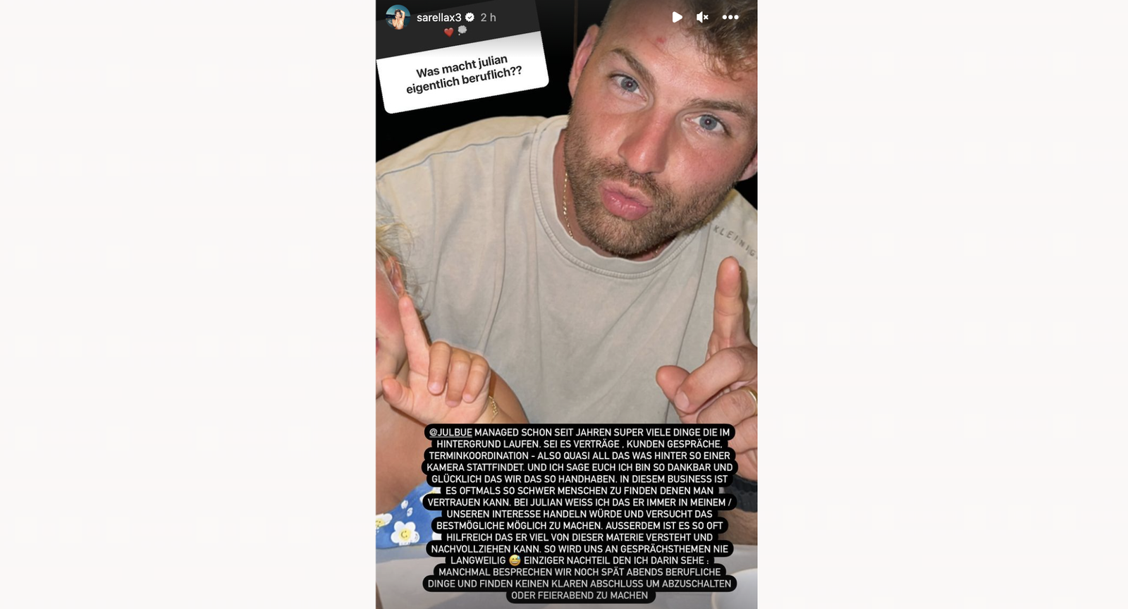 Sarah Engels - Instagram - Julian Job