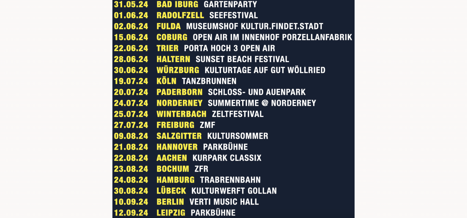 Jan Delay - Tourdaten 2024