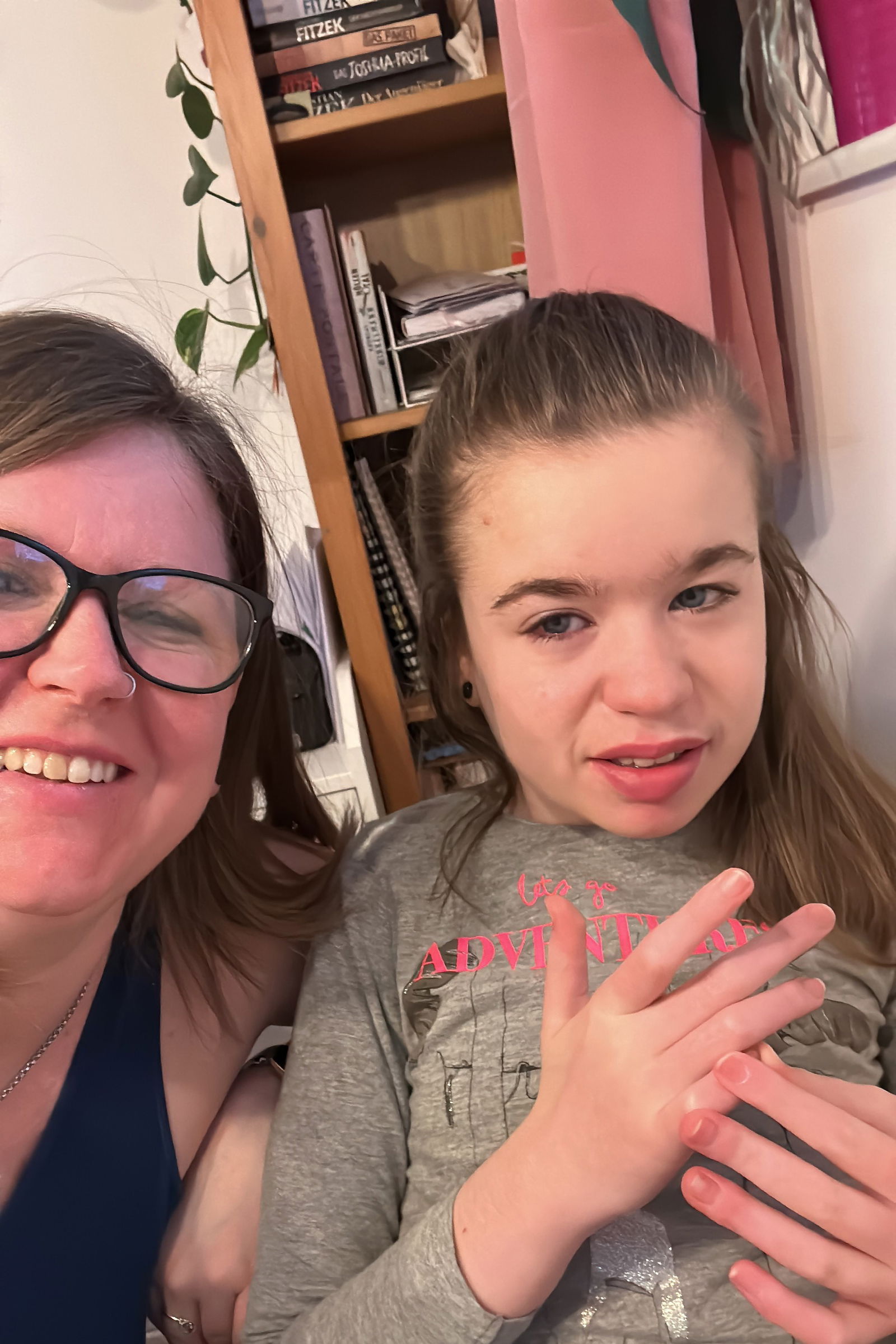 Julia mit ihrer Mama Katja