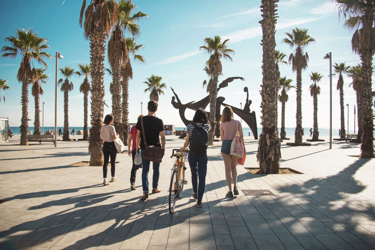 Menschen in Barcelona