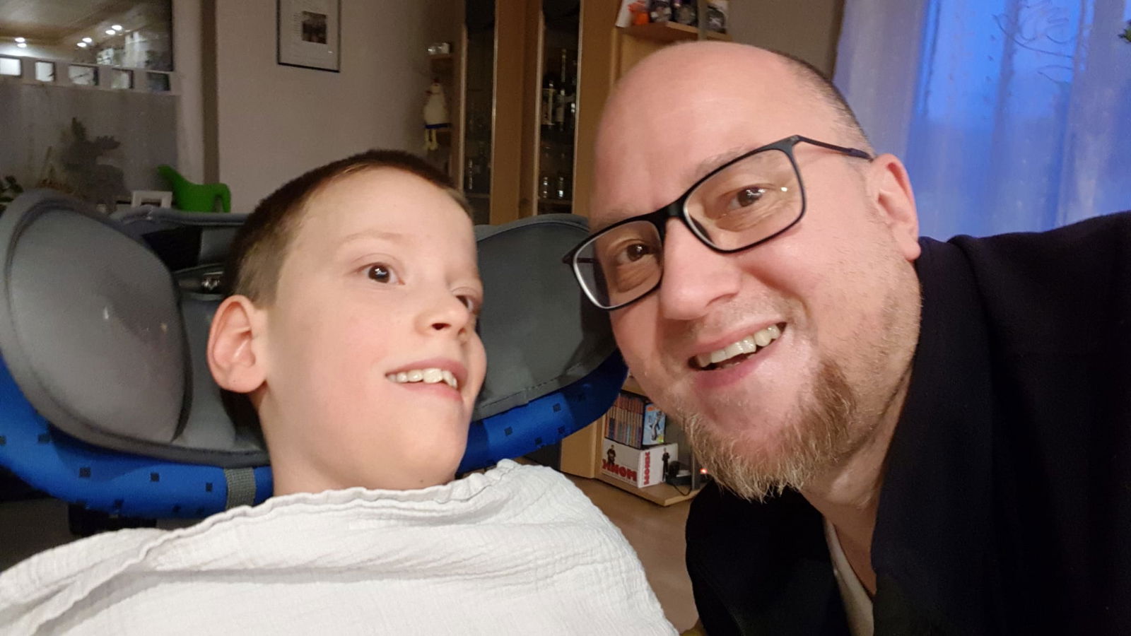 Paul mit seinem Papa