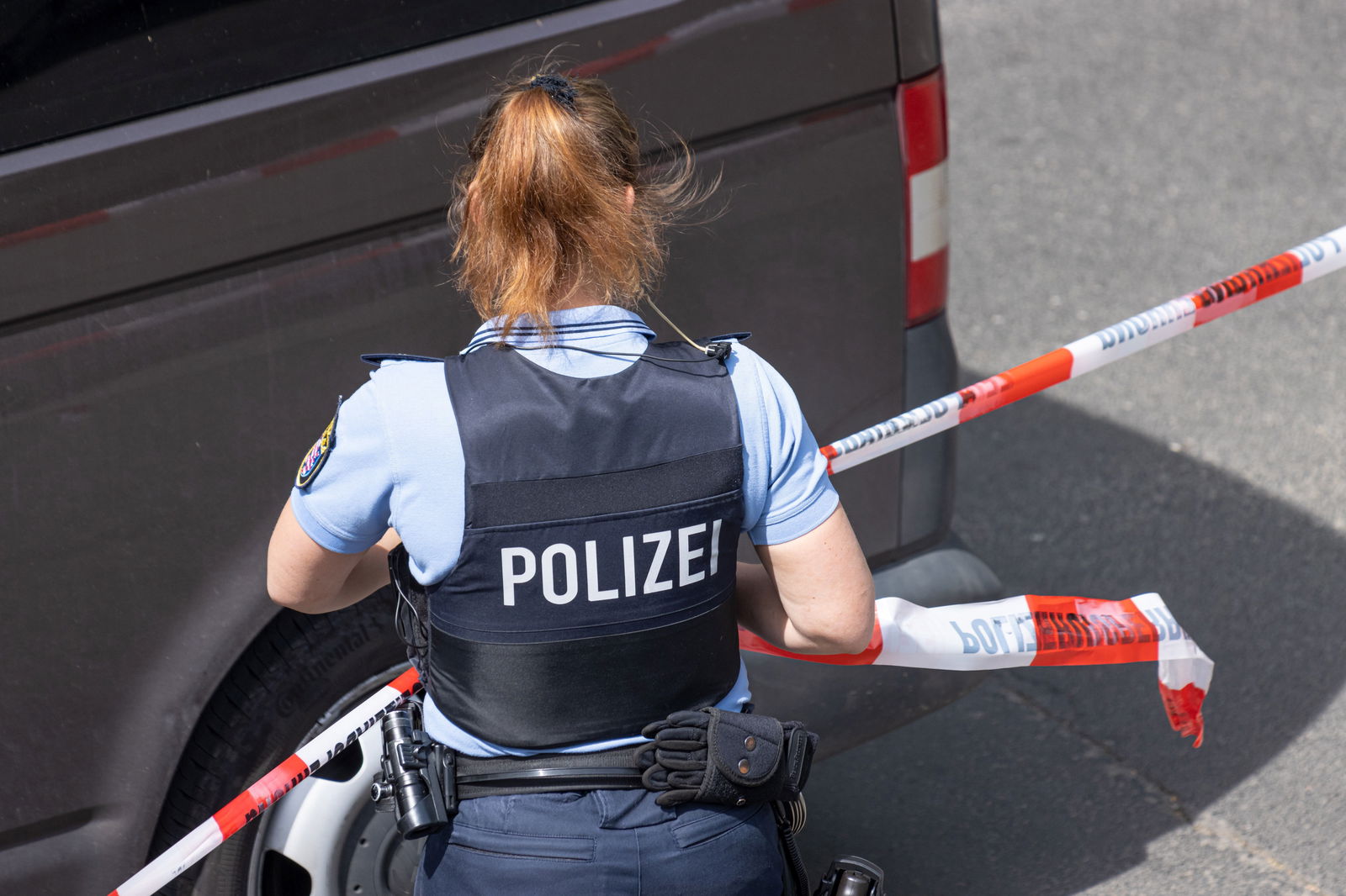 Polizei Absperrung