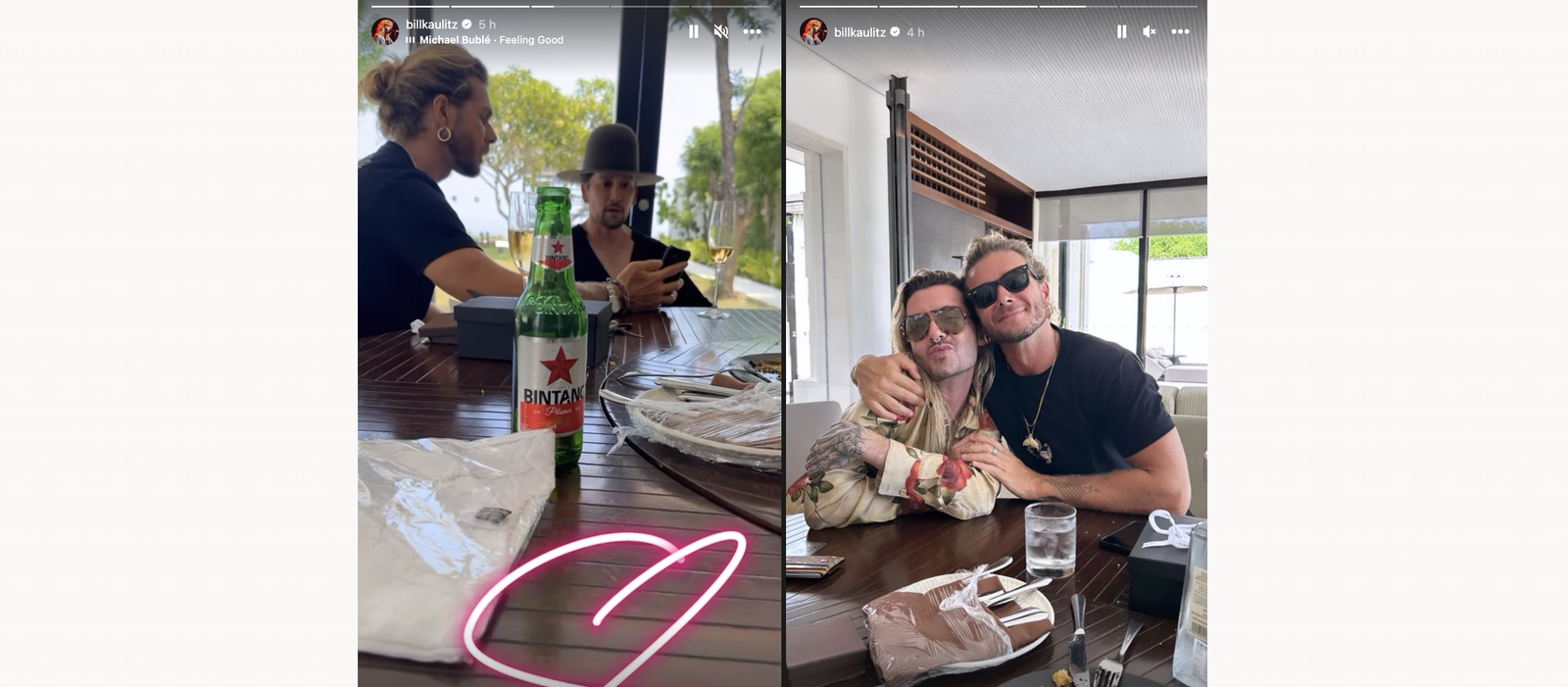 Bill Kaulitz Instagram Story - Gianluca