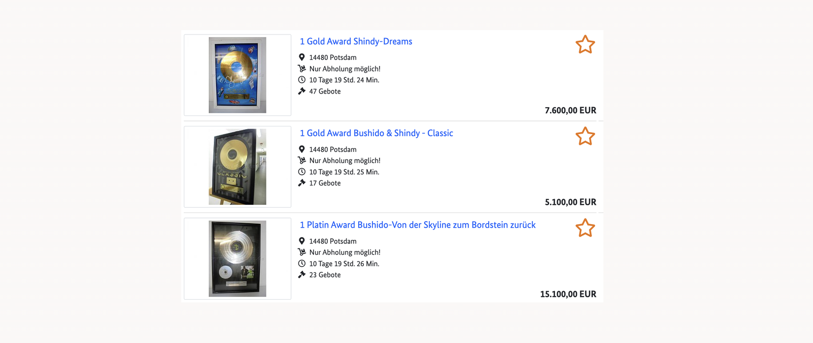 Deutscher Zoll - Shindy Bushido