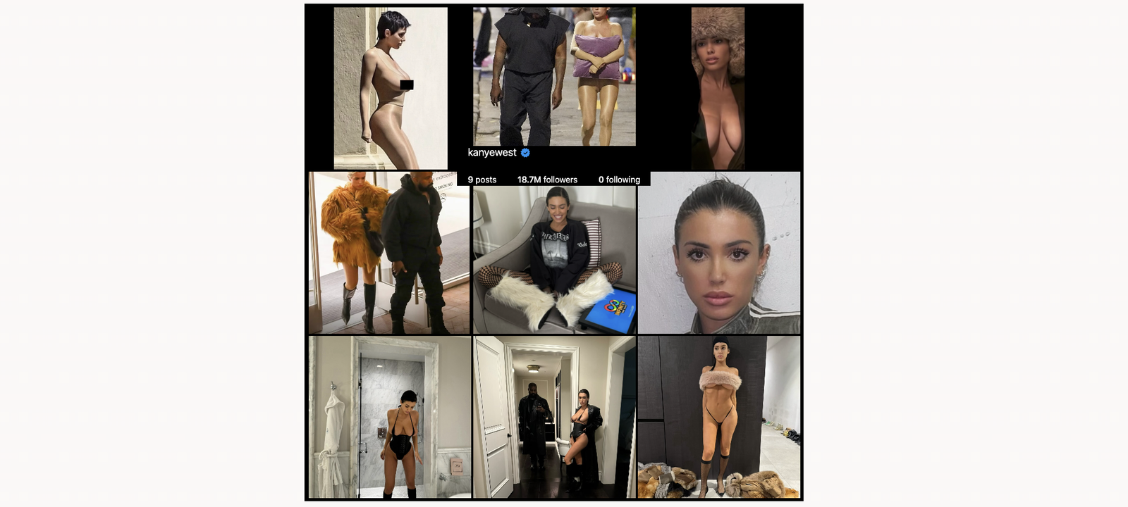 Kanye West Instagram Feed - Bianca