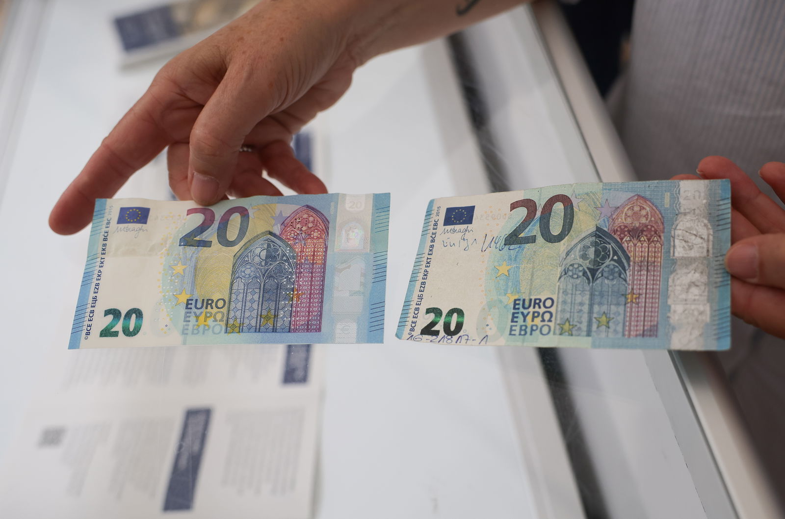 Gefälschter 20-Euro-Schein