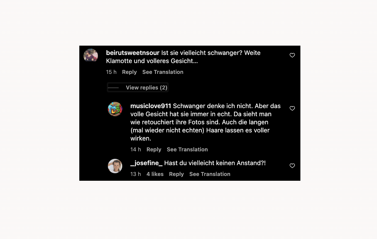 Lena WSMDS Kommentar Bauch