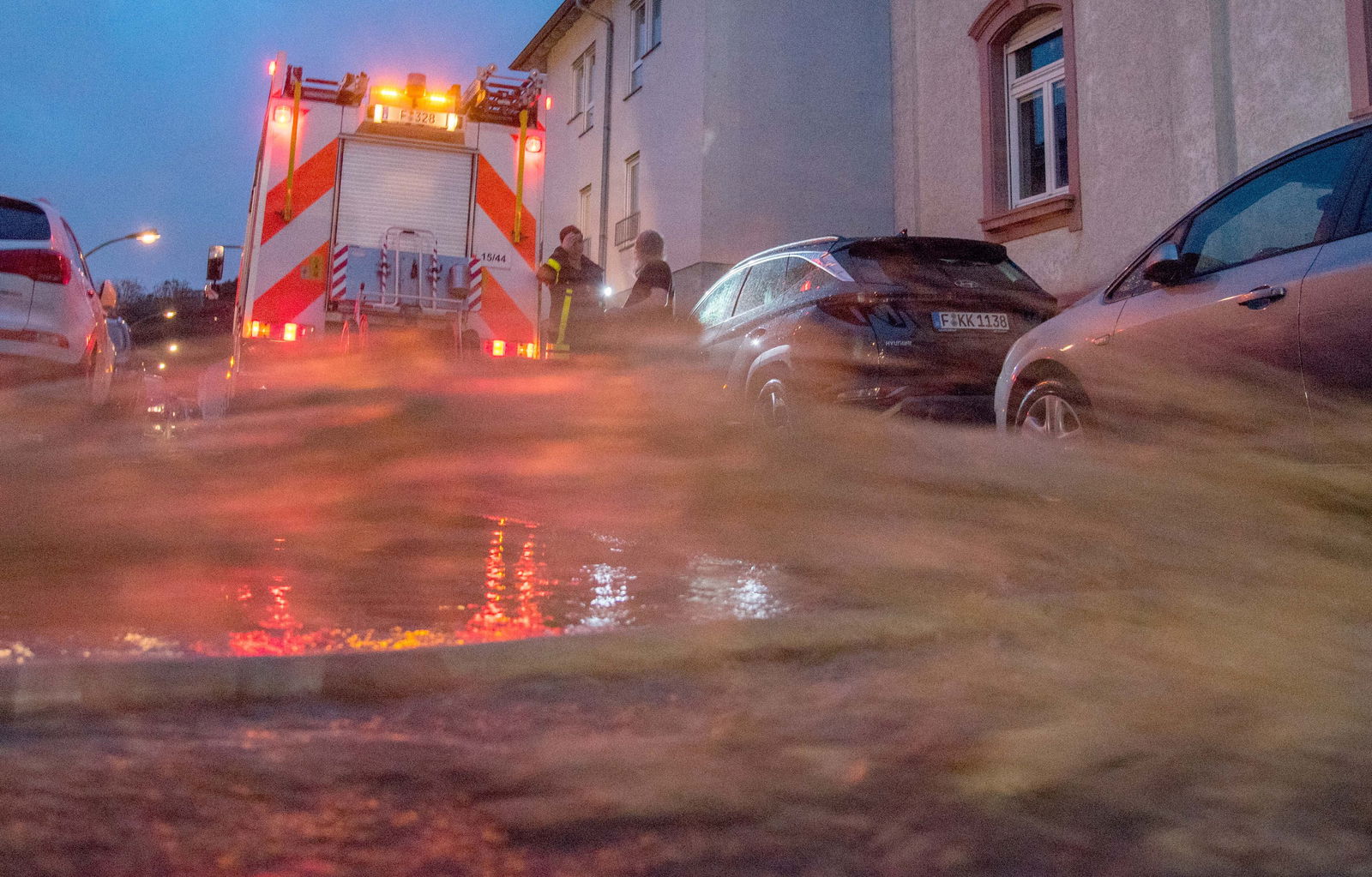 Starkregen Überflutung Feuerwehr