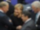 Angela Merkel 2012 mit Jürgen Trittin (l).