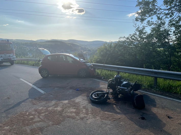 Motorradunfall Kusel Remigiusberg