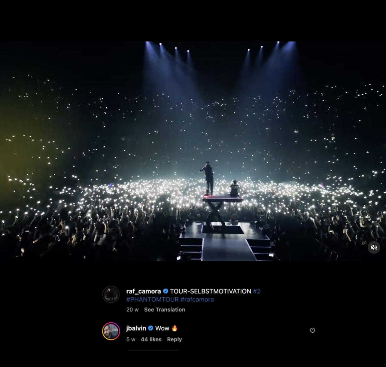 RAF Camora - J Balvin Kommentar Instagram