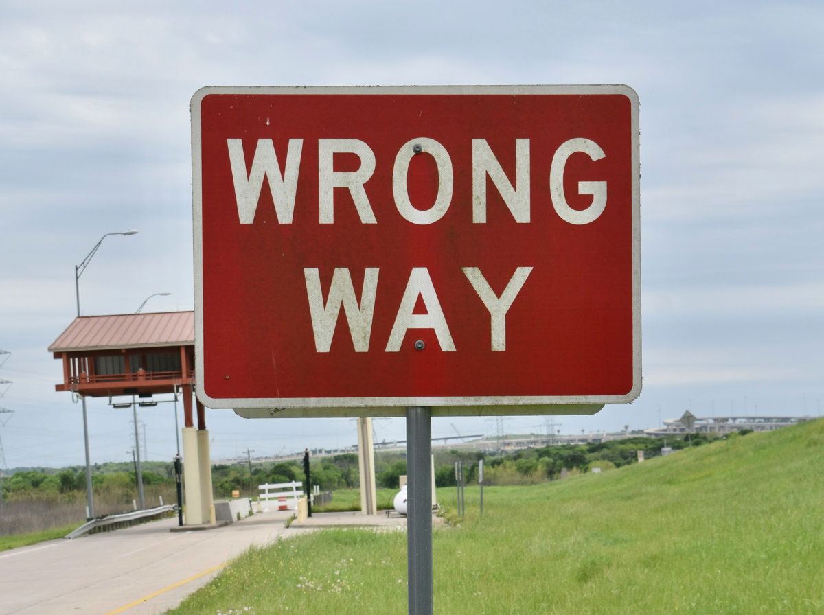 Falscher Weg