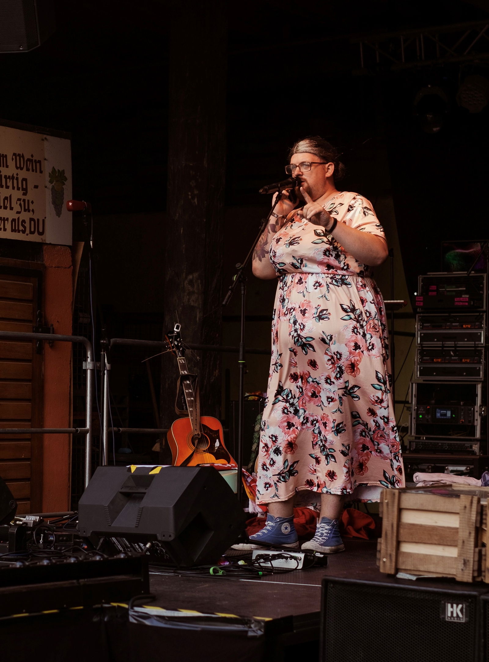 Toibasch live beim Woigoodsounds in Ilbesheim spielt seinen Song "Elsje"