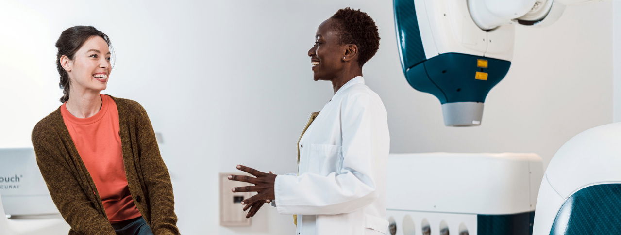 Ärztin und Patientin