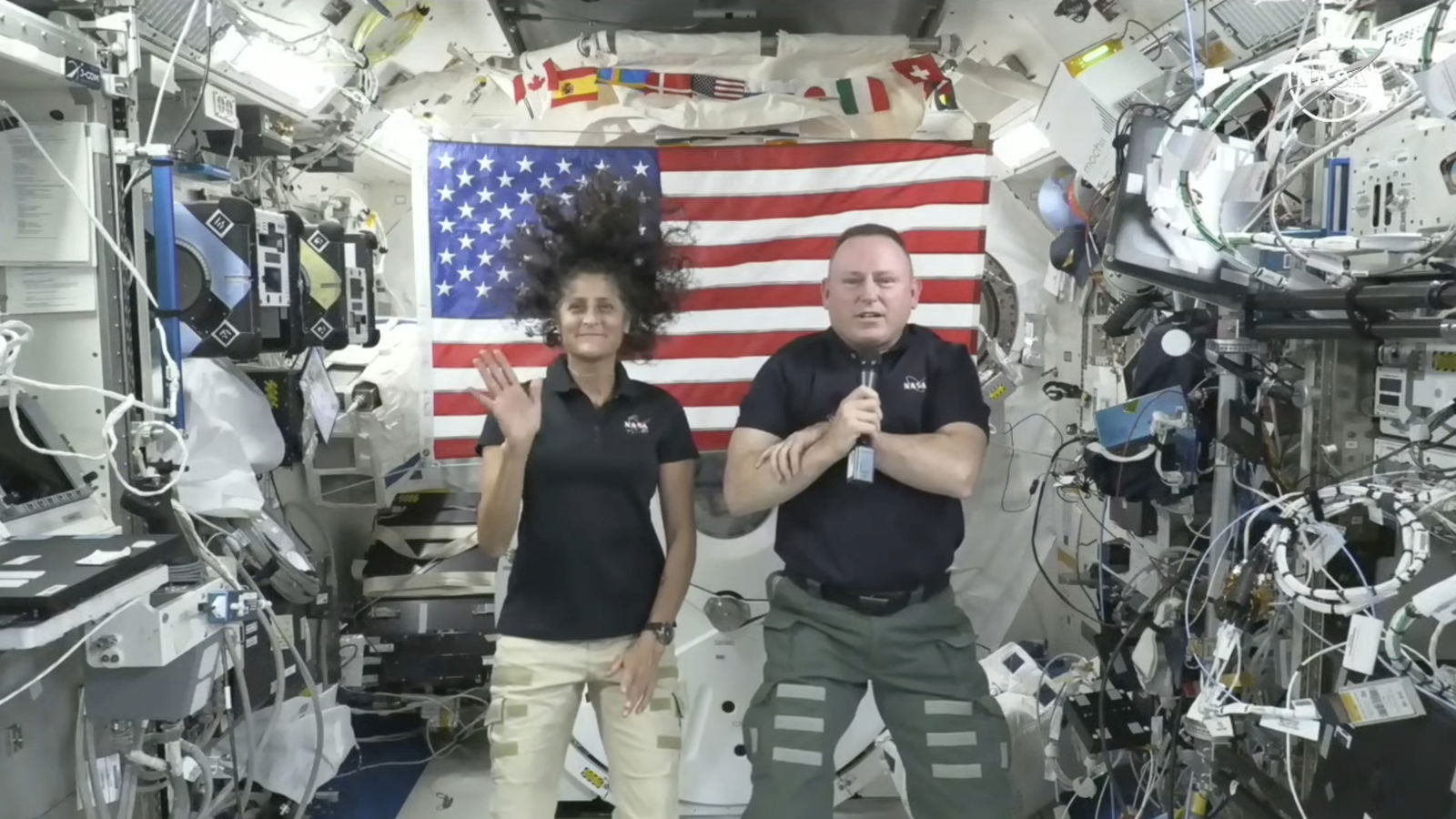 Suni Williams und Butch Wilmore auf der ISS