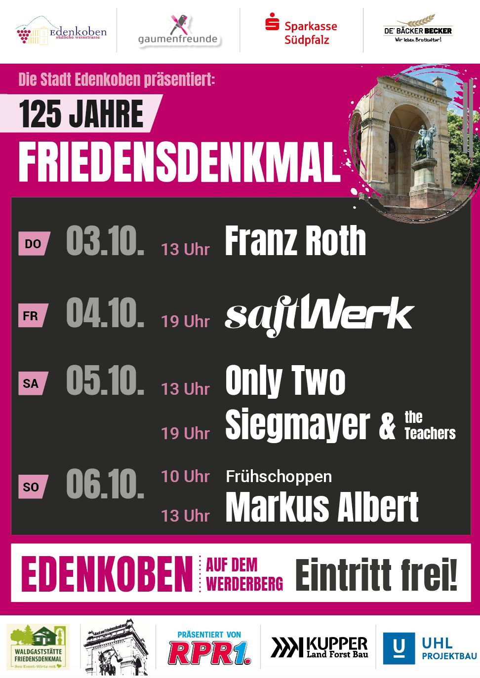 125 Jahre Friedensdenkmal 