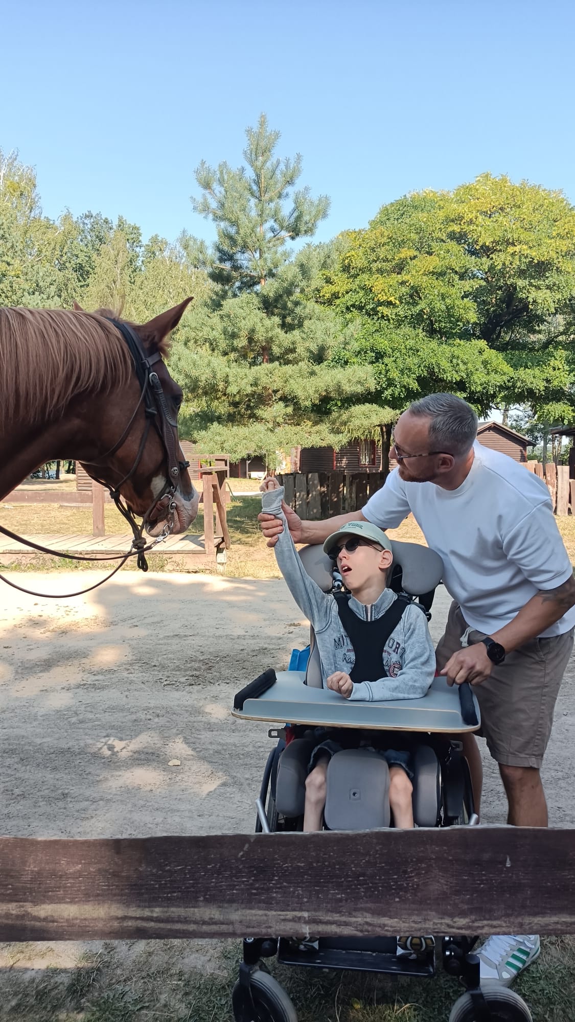 Elias aus Osterburken mit einem Pferd