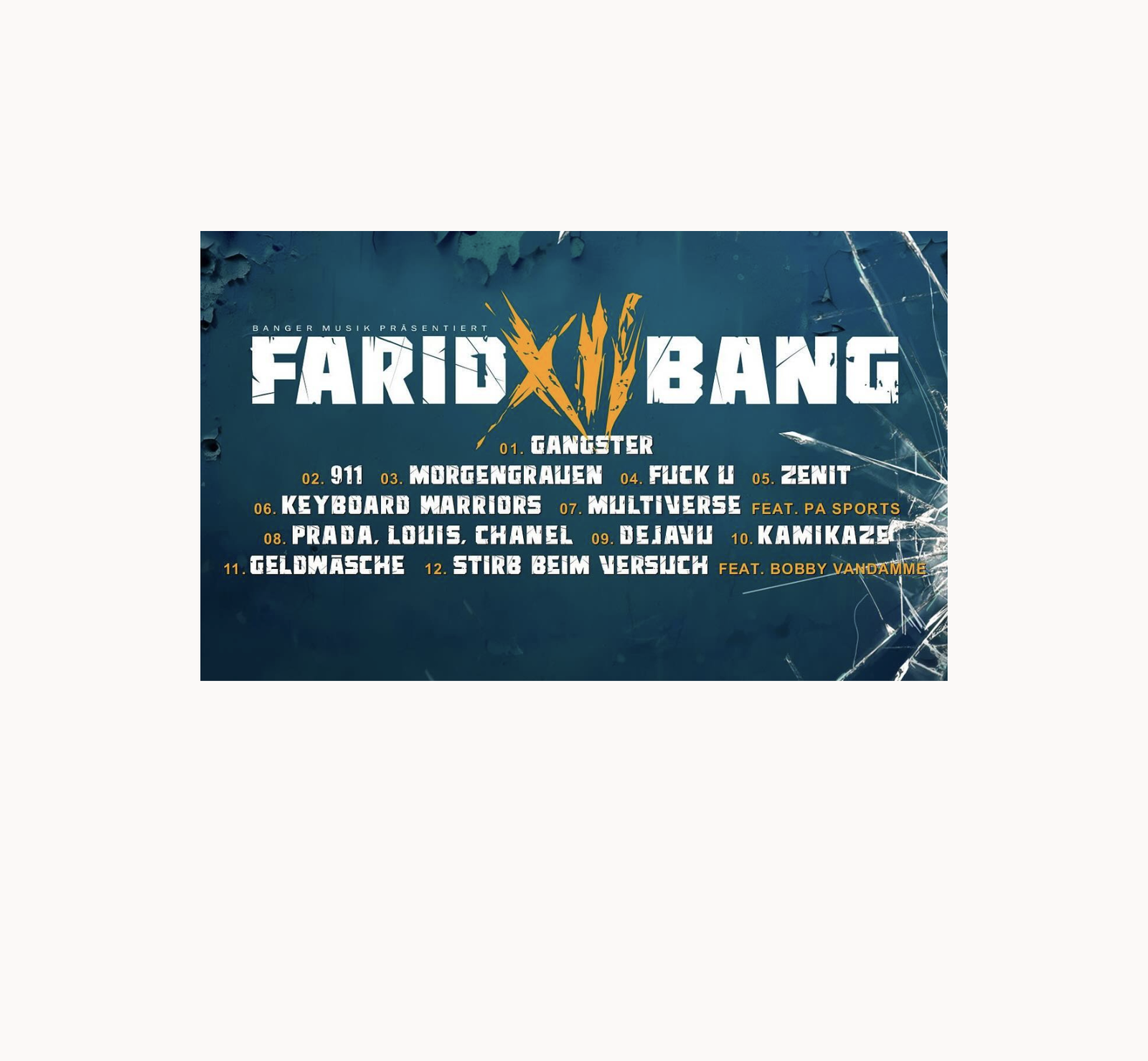 Farid Bang - X II Tracklist