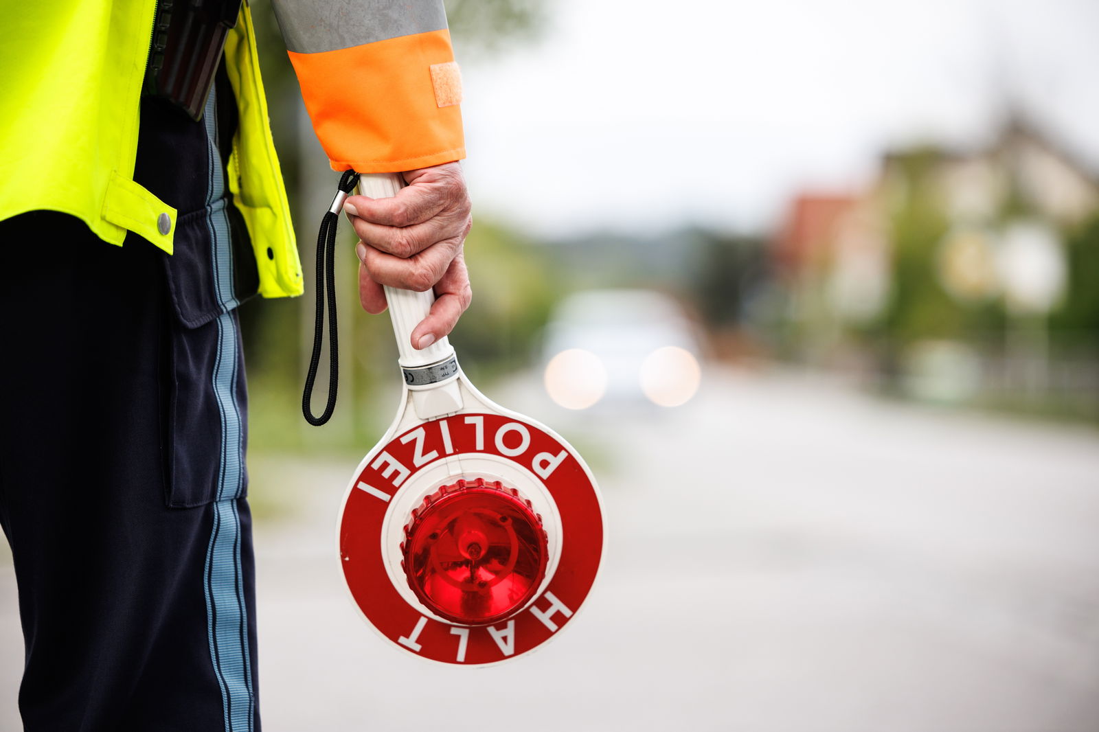 Polizeikontrolle Symbolbild