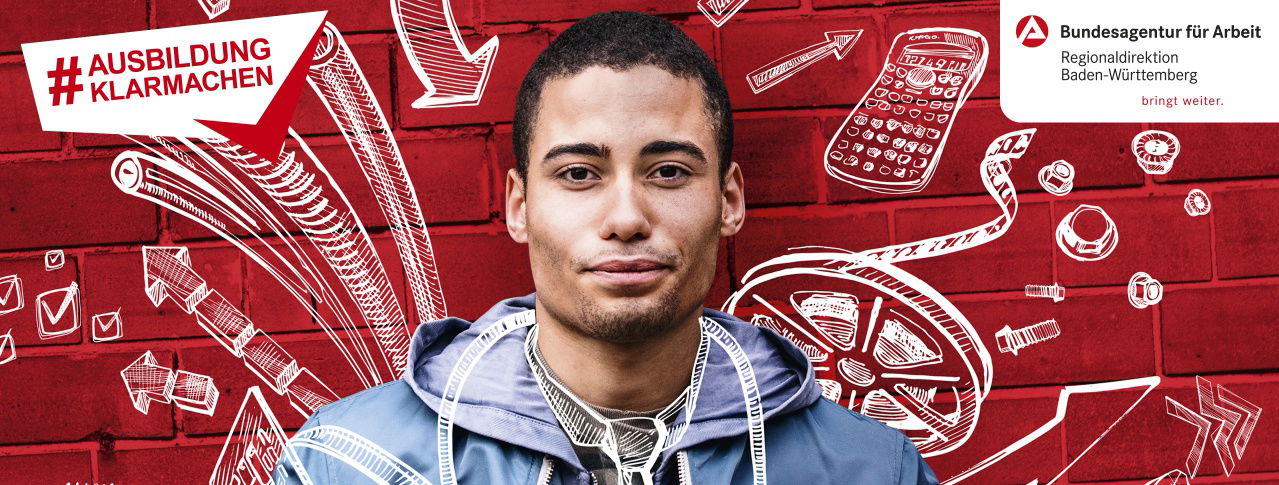 Bundesagentur für Arbeit - Werbeschild 