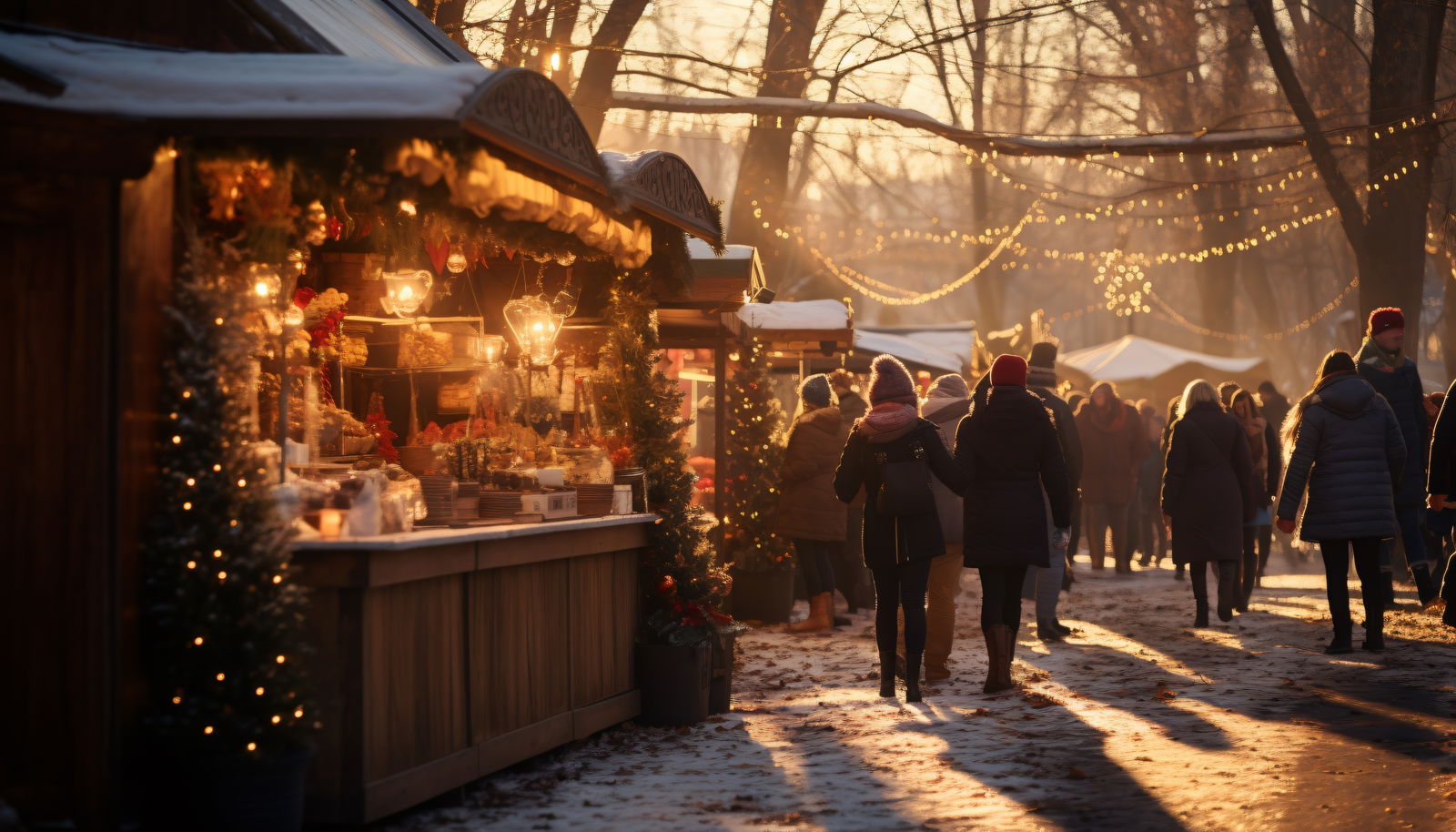 Schöne Stimmung auf dem Weihnachtsmarkt