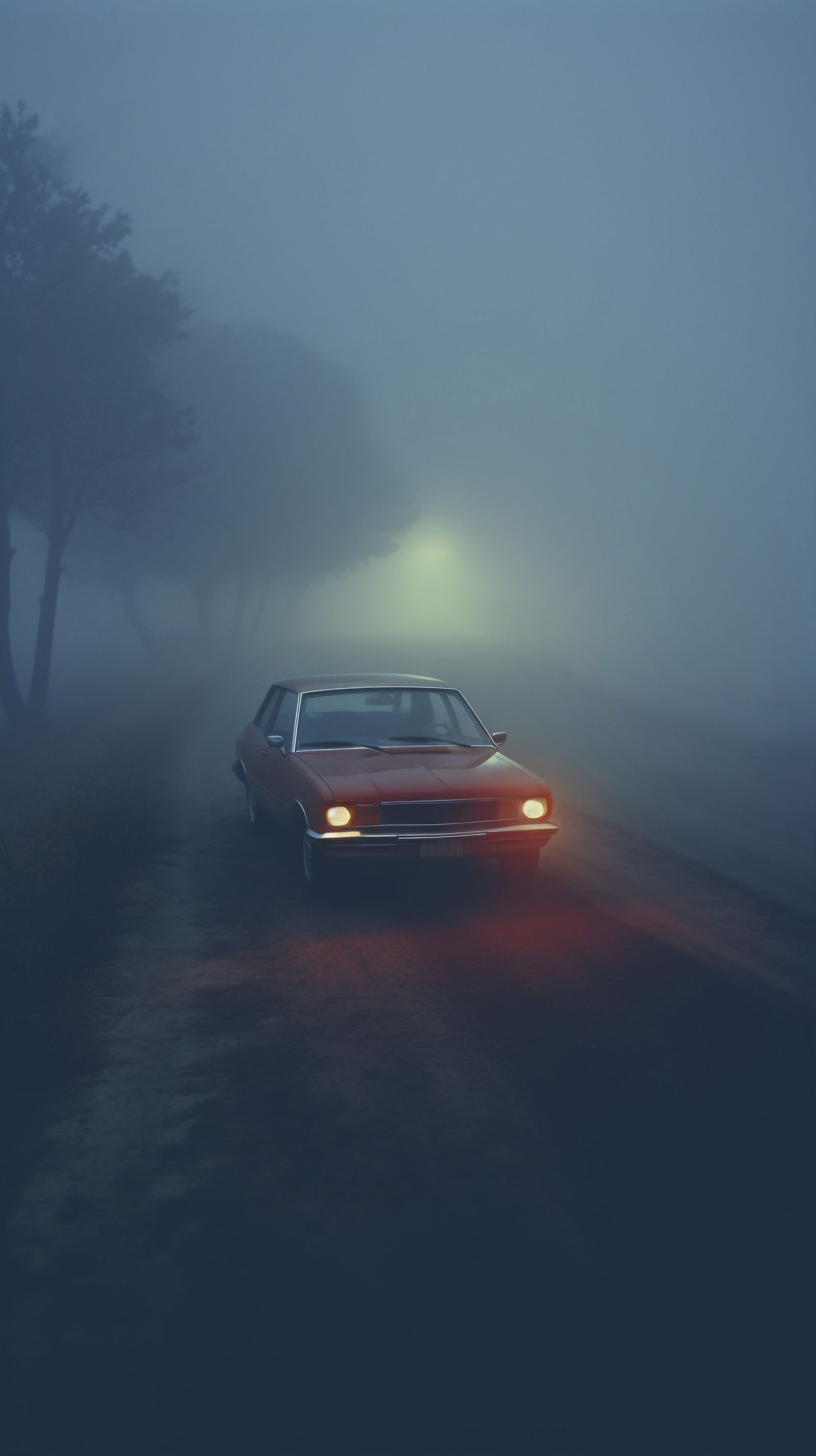 Auto im Nebel