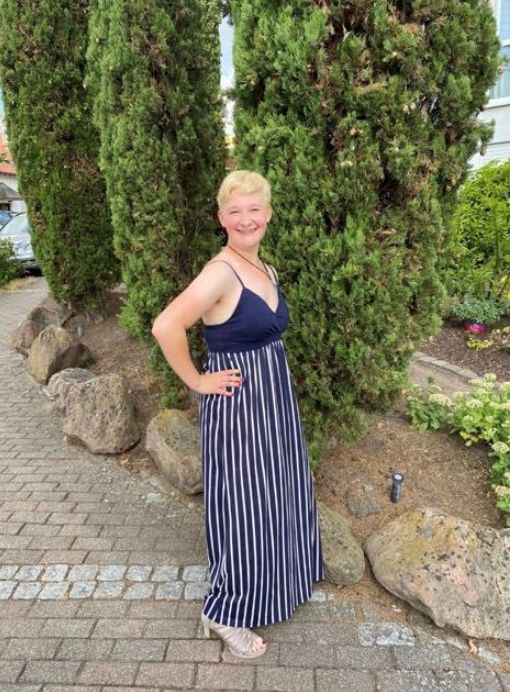 KuR Jessica bei ihrer Abschlussfeier von der Förderschule